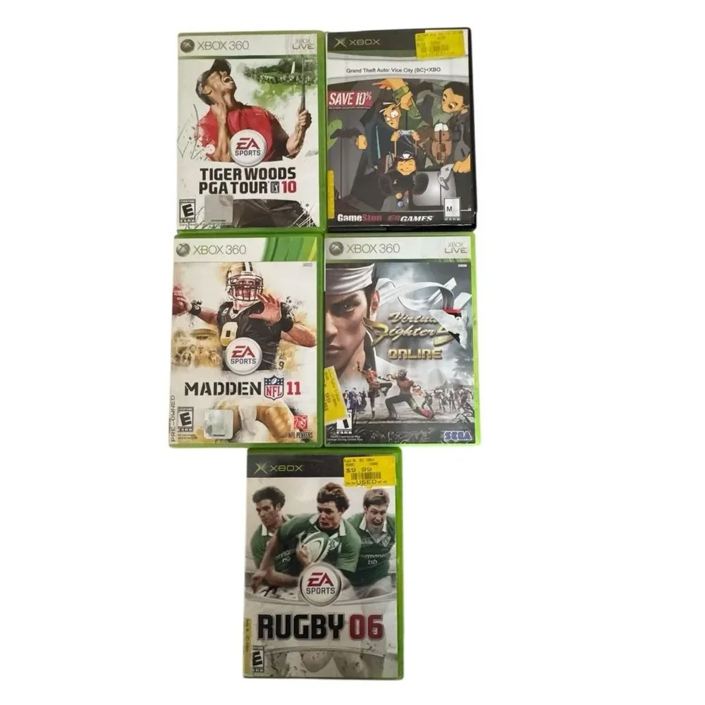 Bundle of XBox and XBox 360 Games 5 Total